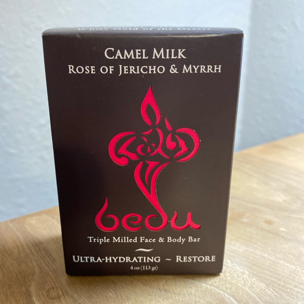 Bedu Camel Milk Bar Soap, Rose of Jericho & Myrrh